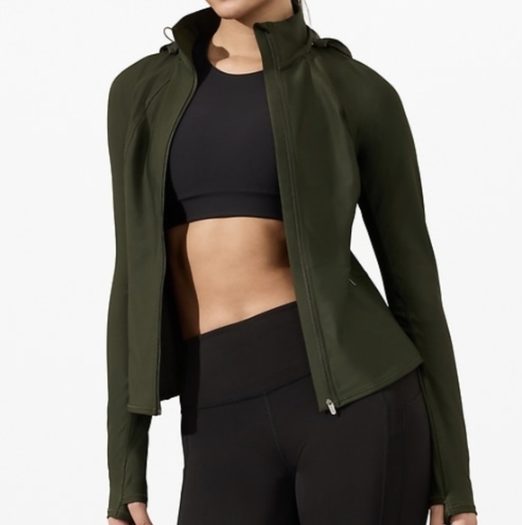 Athleta Jackets & Blazers - Athleta Interval Jacket Aspen Olive NWT